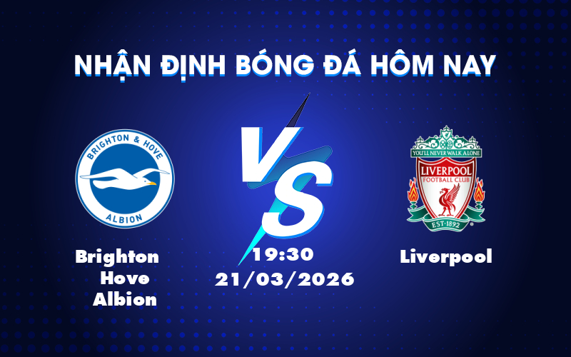 Dự đoán trận Brighton vs Liverpool: Cuộc chiến khẳng định đẳng cấp tại Ngoại hạng Anh