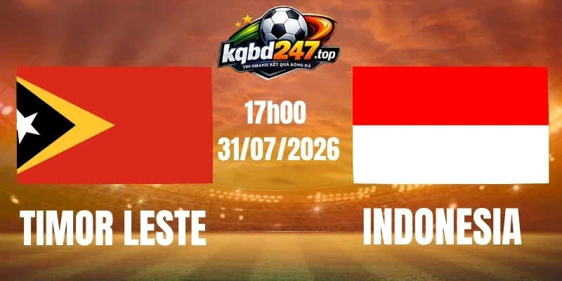 Phân tích kèo Timor Leste vs Indonesia – Vòng bảng AFF Cup ngày 31/07/2026